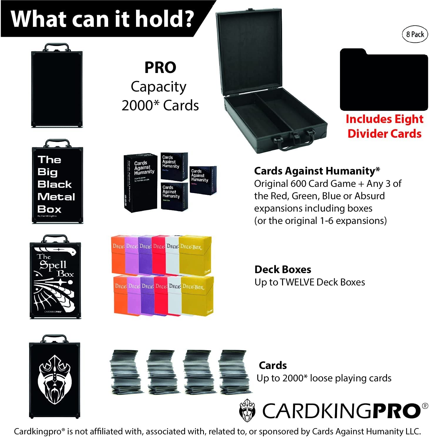 The Big Black Metal Box | PRO | CAH Card Storage Case