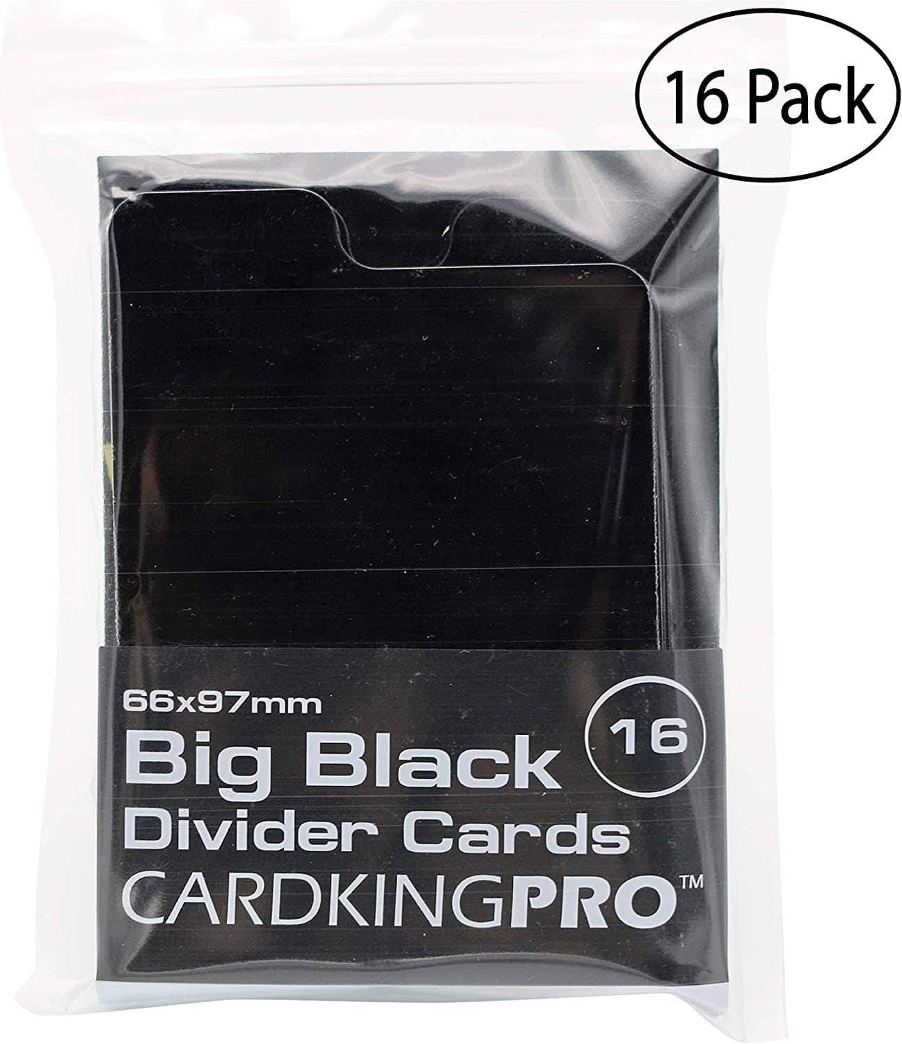 CardKingPro Playing Card Dividers | Pack 16pcs | Writable Tabs | 66 x 97mm | Designed for CAH Bigger Blacker Box & Our BBB Cases