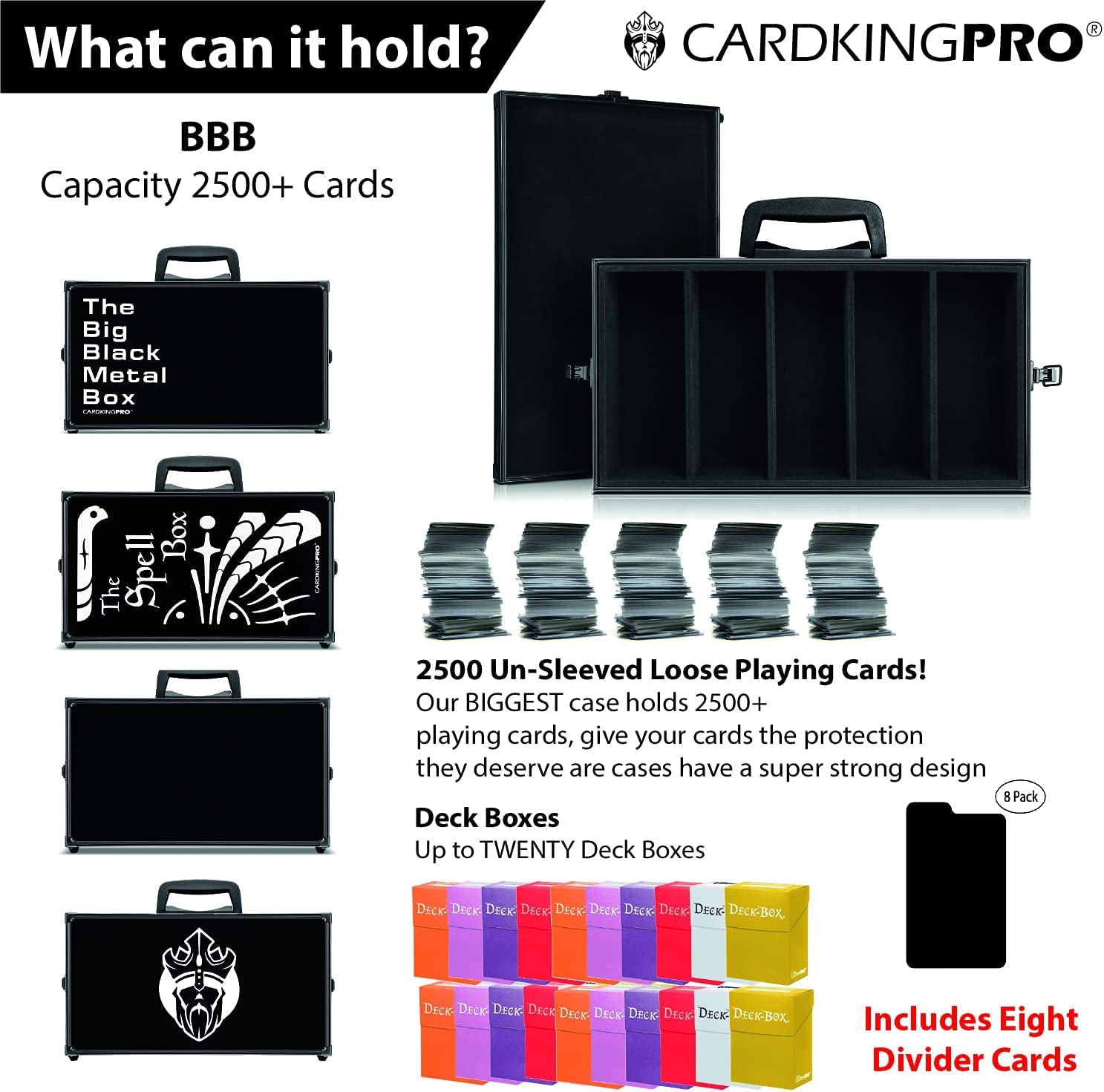 Card Deck Storage Box Container Organizer Case for Trading Card Games MTG